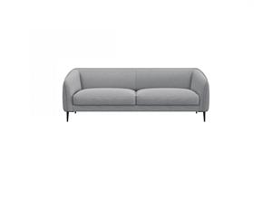 FLEXLUX 3-zitsbank Belle Designsofa, Couch, Zitting van hoogwaardig koudschuim en stalen nogsagvering