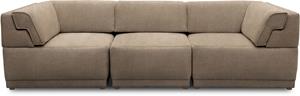 Domo Collection 3-Sitzer 800007, (Set, 3 Teile), Rückenkissen aufstellbar, unendlich erweiterbar