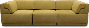 Domo Collection 3-Sitzer 800007, (Set, 3 Teile), Rückenkissen aufstellbar, unendlich erweiterbar
