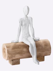 Decor. figuur in naturel/wit van heine home