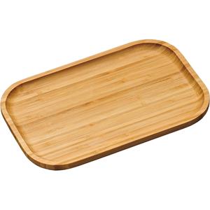 Bamboe houten dienblad 20 x 30 cm met opstaande rand -