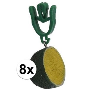 8x Tafelkleedgewichtjes limoen -