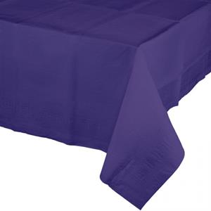 2x stuks tafelkleed paars 274 x 137 cm van papier -