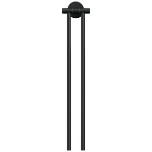 tesa Moon Black two-armed towel holder self-adhesive