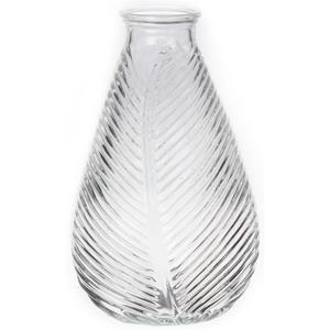 Bellatio Bloemenvaas - helder - transparant glas - D14 x H23 cm -