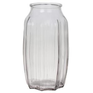 Bellatio Bloemenvaas - helder transparant glas - D12 x H22 cm -