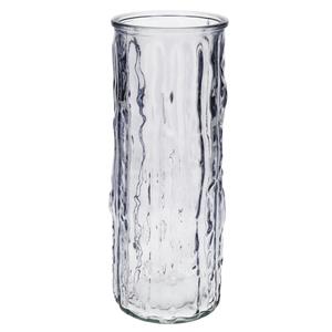 Bellatio Bloemenvaas - lavendel- transparant glas - D10 x H25 cm -