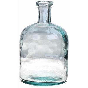 Bellatio Bloemenvaas - helder - transparant gerecycled glas - D15 x H24 cm -