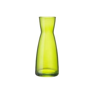 Karaf vorm bloemen vaas groen glas 20.5 cm -