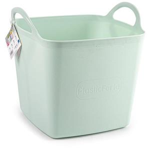 PlasticForte Kuip/emmer/wasmand - flexibel - lichtgroen - 43 liter - vierkant - kunststof -