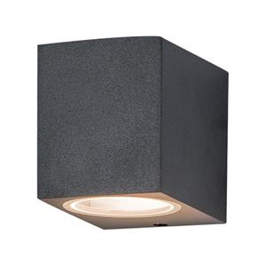 Zambelis Wandleuchte in Graphit GU10 IP54 eckig