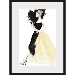 Leonique Wanddecoratie Tekening Dress 30/40 cm, ingelijst