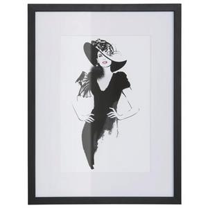 Leonique Wanddecoratie Tekening Hollywood 1 30/40 cm, ingelijst