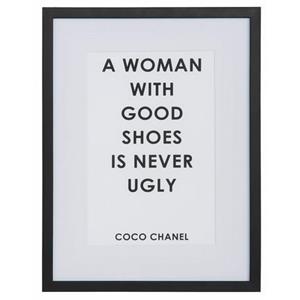 Leonique Wanddecoratie Quote: A woman with … 30/40 cm, ingelijst