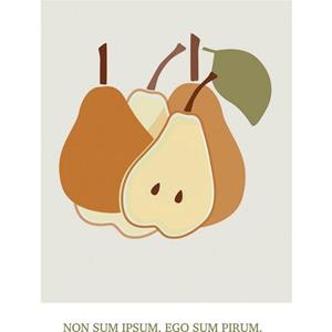 Komar Artprint Cultivated Pears (1 stuk)