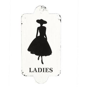 Ambiente Haus Metalen artprint - Ladies 28x14cm (1 stuk)