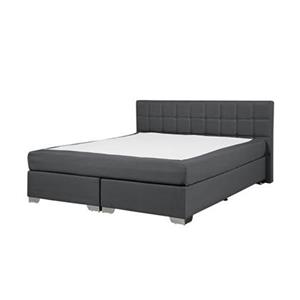 Beliani ADMIRAL Boxspring Grijs 160x200