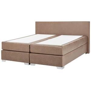 Beliani PRESIDENT Boxspring Bruin 180x200