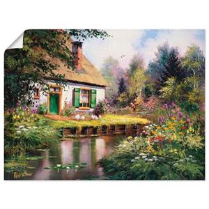 Artland Artprint Aan de beek als artprint op linnen, muursticker of poster in verschillende maten