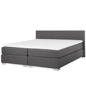 Beliani PRESIDENT Boxspring Grijs 180x200