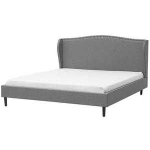 Beliani COLMAR Bed Grijs 180x200