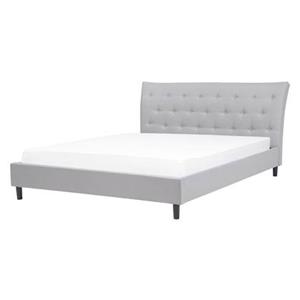 Beliani SAVERNE Bed Grijs 160x200