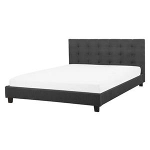 Beliani ROCHELLE Bed Grijs 160x200