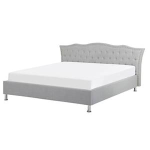 Beliani METZ Bed Grijs 160x200
