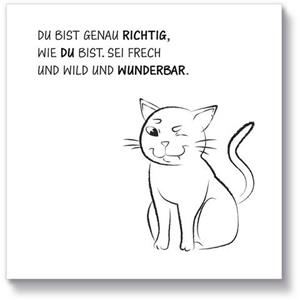 Artland Artprint op hout Kat