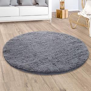 Paco Home Hoogpolig vloerkleed Silky 591 Unikleurig, bijzonder zacht en behaaglijk