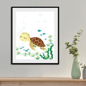 Lüttenhütt Wanddecoratie Crush met frame, zwart (1 stuk)