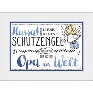Queence Wanddecoratie Beschermengel opa (1 stuk)