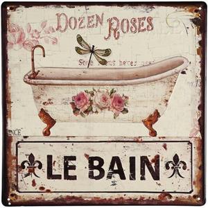 Ambiente Haus Metalen artprint - le Bain 30x30cm (1 stuk)