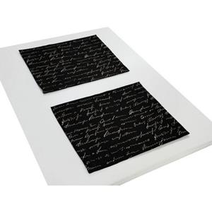 Adam Set placemats Scribble duurzaam van biologisch katoen, gemaakt in duitsland