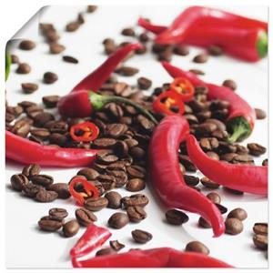 Artland Artprint Verse chili op koffie als artprint op linnen, muursticker of poster in verschillende maten