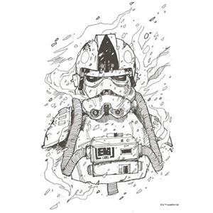 Komar Artprint Star Wars Pilot Drawing