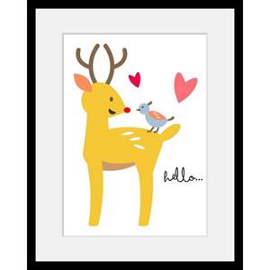 Home affaire Wanddecoratie Edelhert met frame