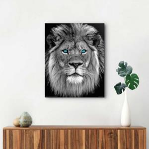 Reinders! Artprint Leeuw met blauwe ogen