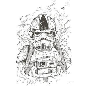 Komar Artprint Star Wars Pilot Drawing