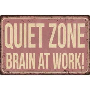 Queence Metalen artprint QUIET ZONE (1 stuk)