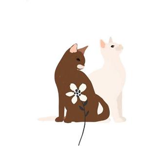 Komar Artprint Loving Cats (1 stuk)
