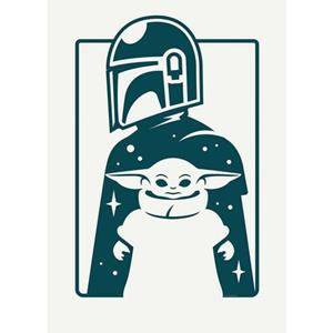 Komar Artprint Mandalorian The Child and Father 30 x 40 cm (breedte x hoogte) - 1 deel (1 stuk)