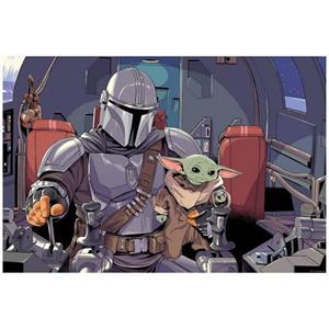 Komar Artprint Mandalorian The Child Cockpit 70 x 50 cm (breedte x hoogte) - 1 deel (1 stuk)