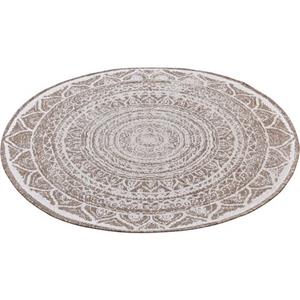 Teppich Siruma, NORTHRUGS, rund, Höhe: 5 mm, In- & Outdoor, Wendeteppich, Orientalisch, Teppich, Garten, Flur