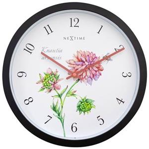 NeXtime  Weerbestendige buitenklok - 30.5 cm - Wit - Knautia -