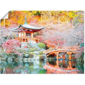 Artland Artprint Shingo boeddistische tempel als artprint van aluminium, artprint op linnen, muursticker of poster in verschillende maten