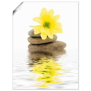 Artland Artprint Zen Spa stenen met bloemen II als artprint van aluminium, artprint op linnen, muursticker of poster in verschillende maten