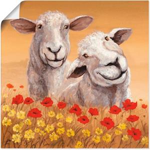 Artland Artprint Schapen als artprint van aluminium, artprint op linnen, muursticker of poster in verschillende maten