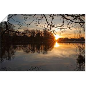 Artland Artprint Ochtendmagie Wakenitz Lübeck als artprint van aluminium, artprint op linnen, muursticker of poster in verschillende maten