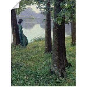 Artland Artprint Morgen bij de vijver in Rastede. 1906 als artprint op linnen, muursticker of poster in verschillende maten